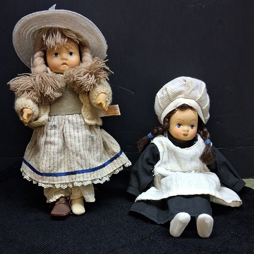 vintage collection of porcelain dolls